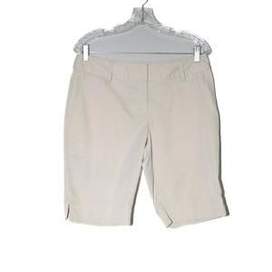Adidas Climalite Mens Beige Chino Golf Shorts Mid Rise Pockets Flat Front Sz 8